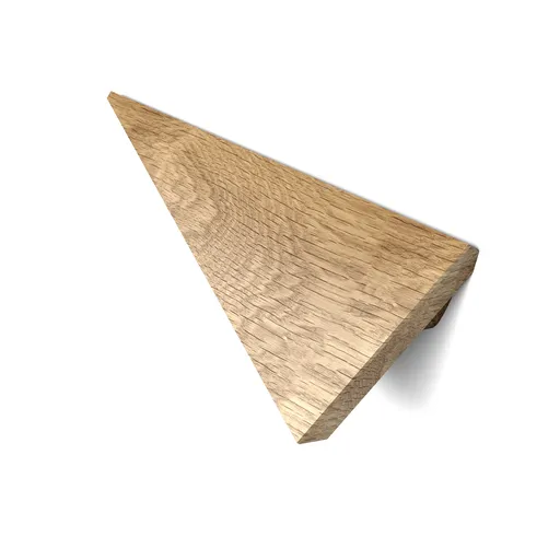 Triangular oak knobs for cabinets contemporary - 1